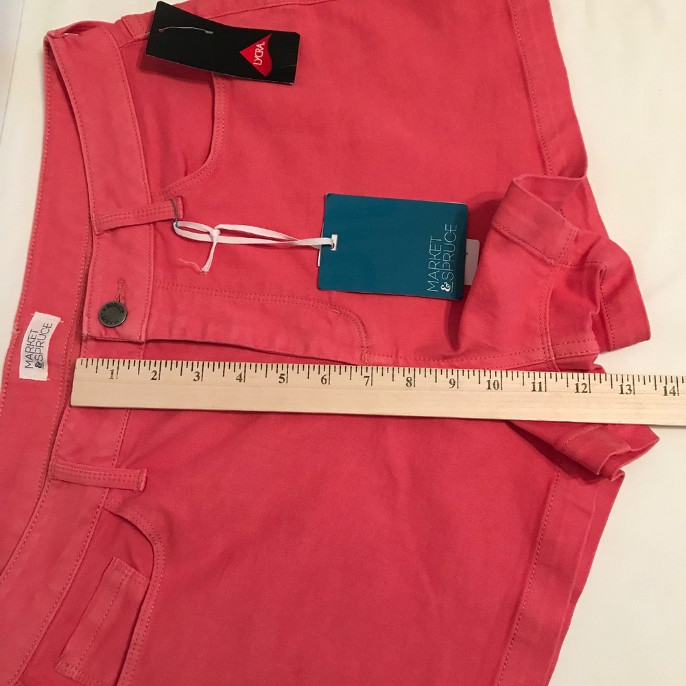 MARKET & SPRUCE Pink Shorts Dylan Women’s Size 12 NWT - Picture 14 of 16